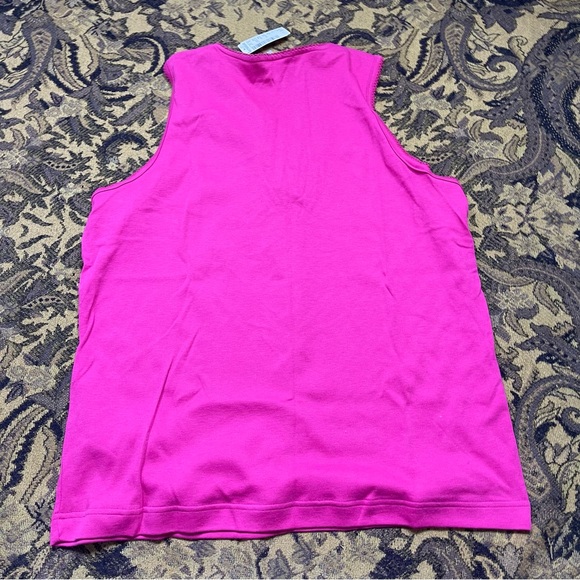Crystal‎ Kobe Womens Pink Button Tank Top Size L NWT - Picture 5 of 5